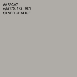 #AFACA7 - Silver Chalice Color Image
